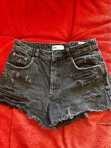 s Beden gri Renk Zara jean short