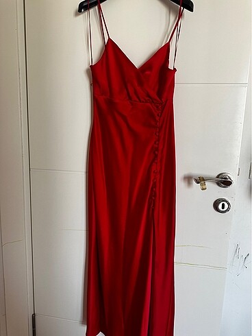 Zara saten elbise