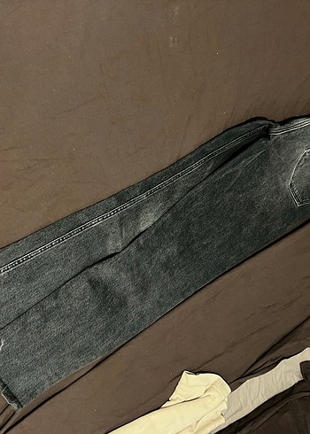 Zara Gri Normal Boy Kadın Denim Pantolon