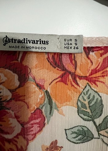 Stradivarius Çiçek Desenli Uzun Kollu Bohem Bluz