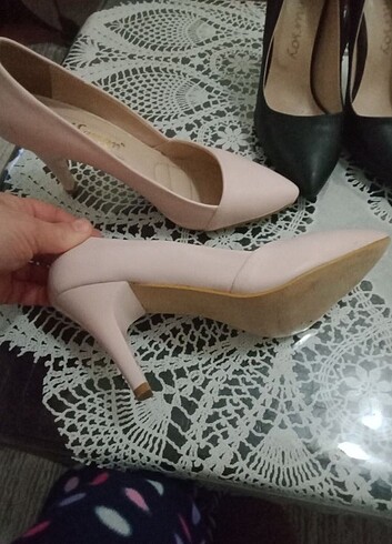 38 Beden siyah Renk Stiletto abiye ayakkabı