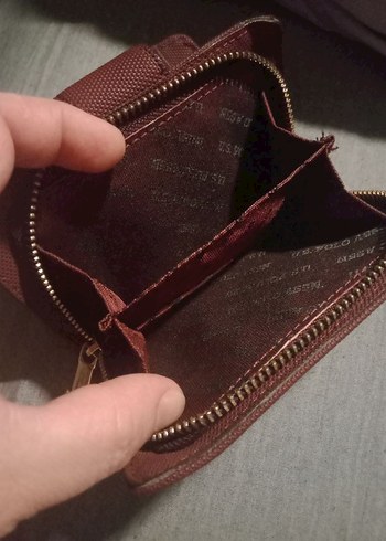 Beden bordo Renk us Polo bordo Deri Tokalı Kadın Cüzdanı