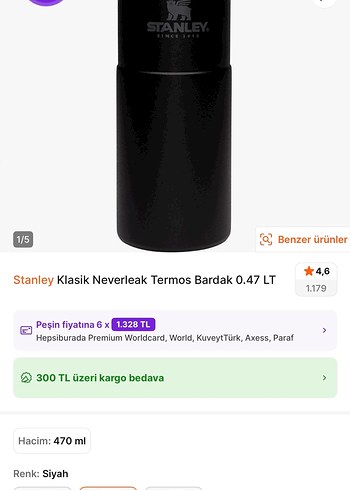 Stanley Klasik Neverleak Termos 0.47 ml - Görsel 8