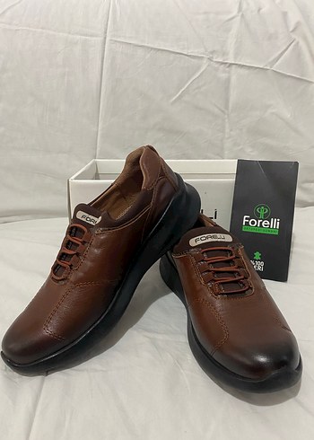 Diğer Forelli Kahverengi Deri Bagcikli Kadin Klasik Ayakkabi