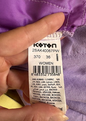 s Beden Koton keten şort