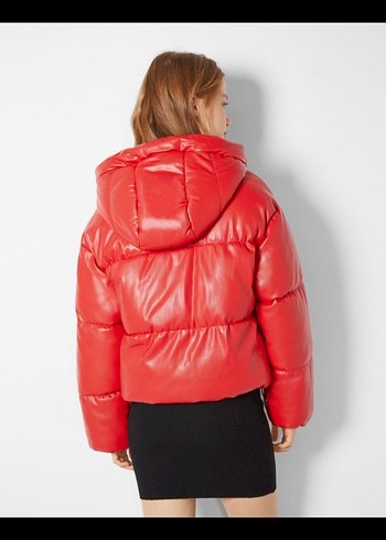 Bershka Deri şişme mont - Görsel 2