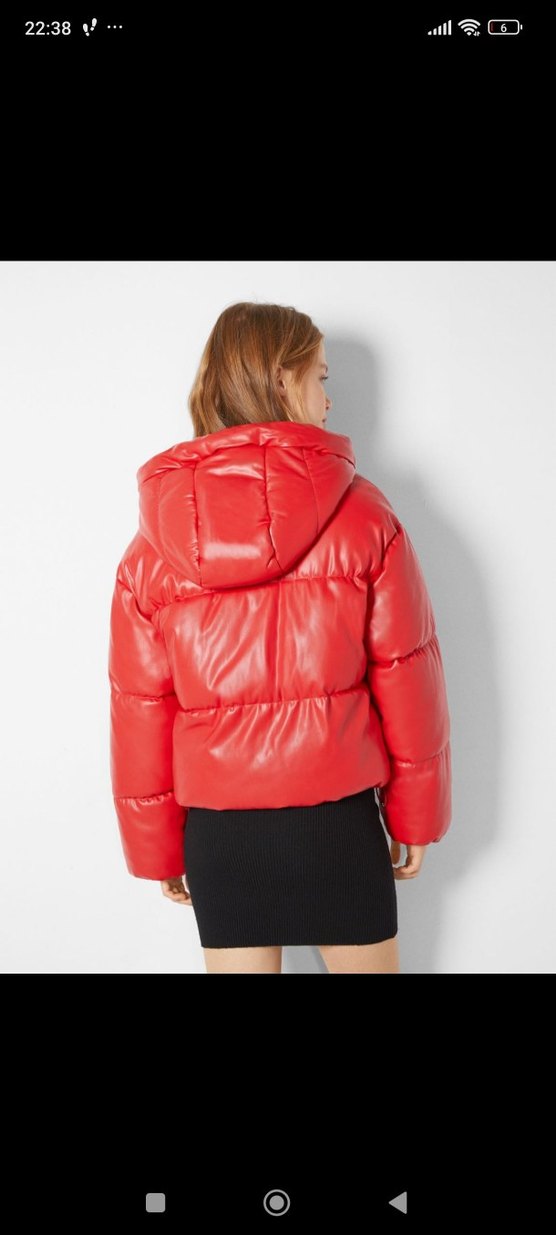 Bershka Deri şişme mont - Görsel 2