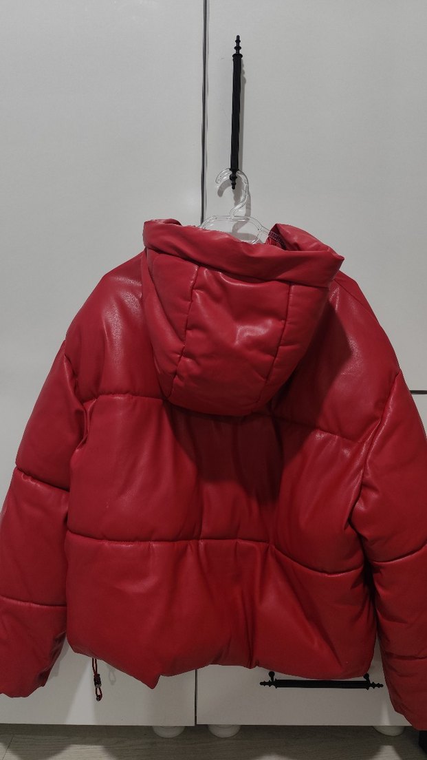 Bershka Deri şişme mont - Görsel 5