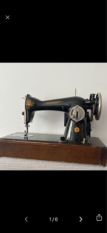 Vintage antika dikiş makinesi