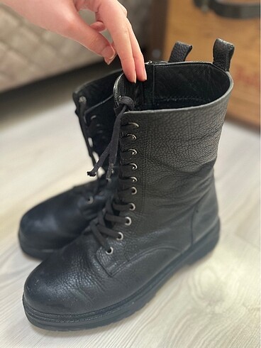 Marjin Kadın siyah postal bot