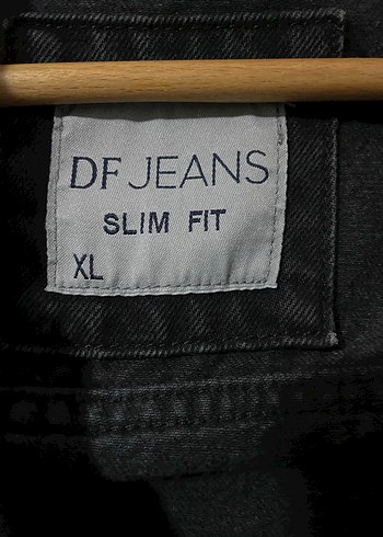 Siyah Baskılı erkek Denim Ceket - Görsel 3