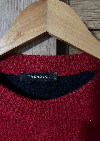 Renk Bloklu Kadın Triko Kazak - Görsel 3