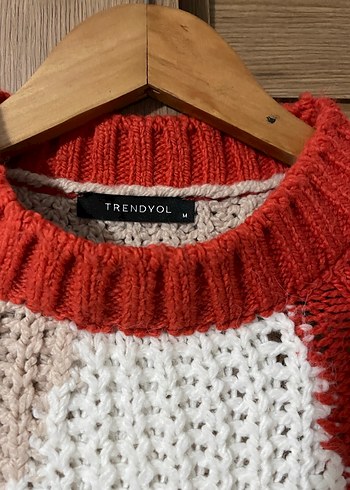 Renkli Örgü Bohem Kadın Kazak - Görsel 2