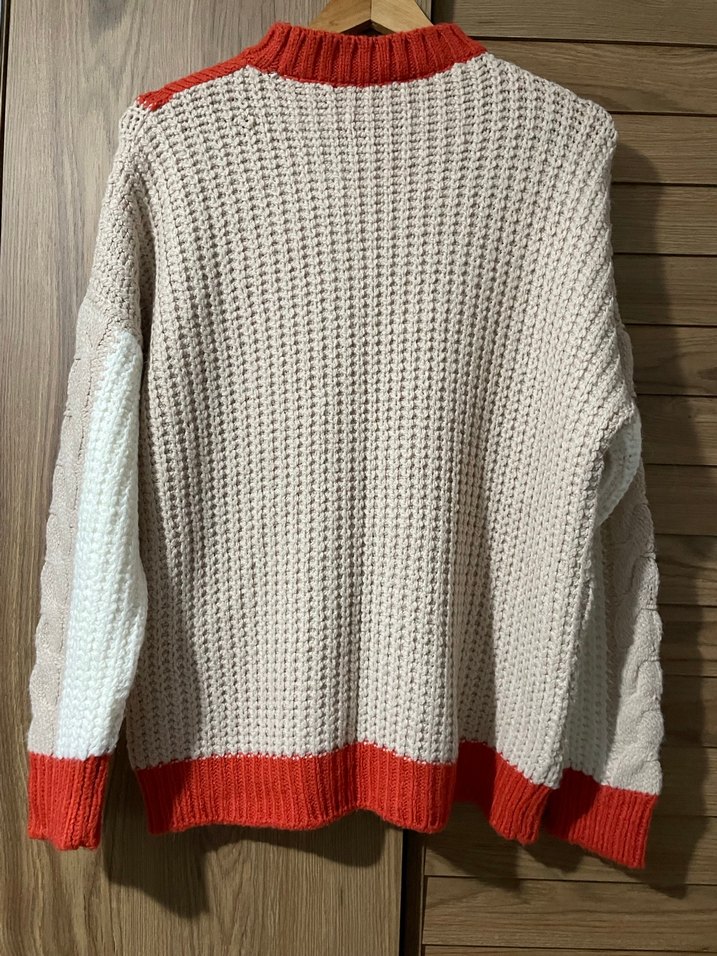 Renkli Örgü Bohem Kadın Kazak - Görsel 3