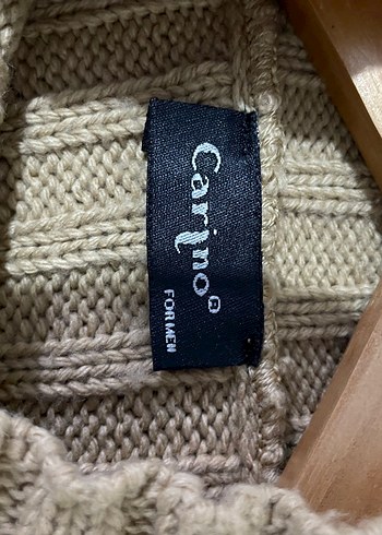 Kadın Kahverengi Yün Örgü Yüksek Yakalı Kazak - Görsel 4