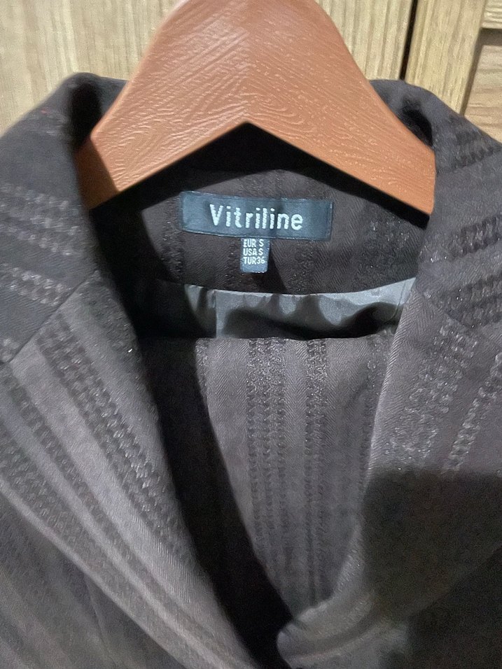 Kahverengi Süet Kadın Blazer Ceket - Görsel 2