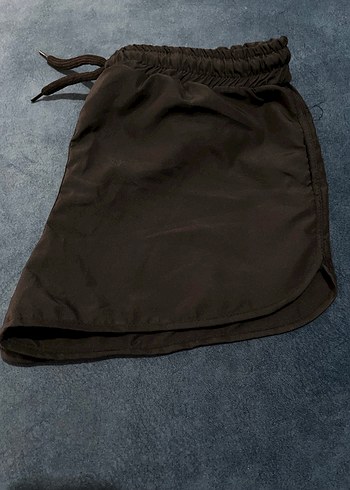 Kadın Siyah Mini deniz şort - Görsel 5