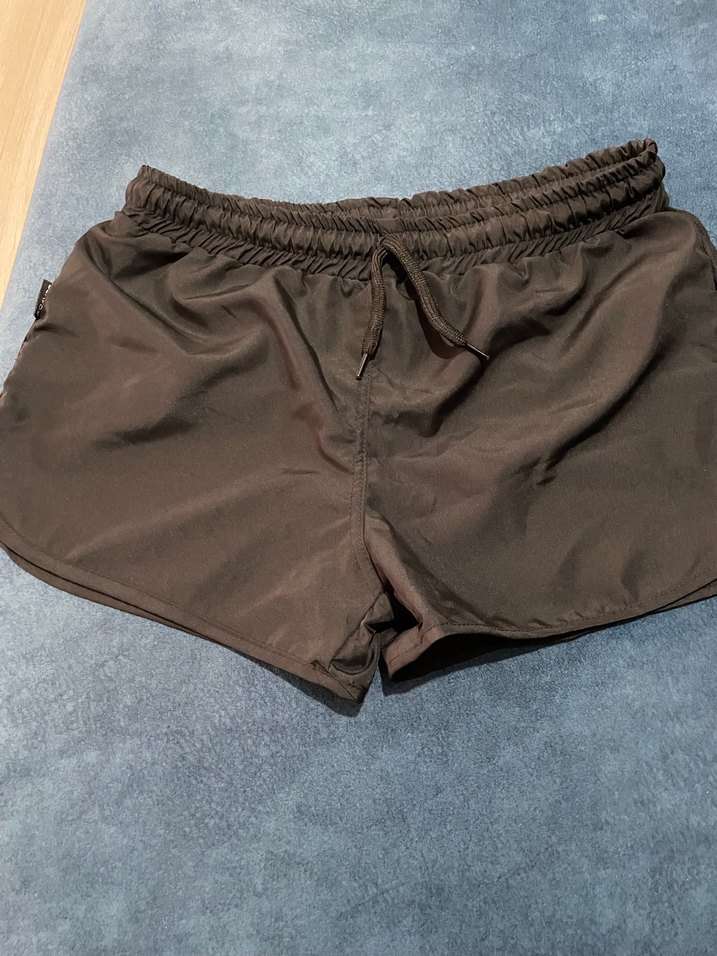 Kadın Siyah Mini deniz şort - Görsel 3