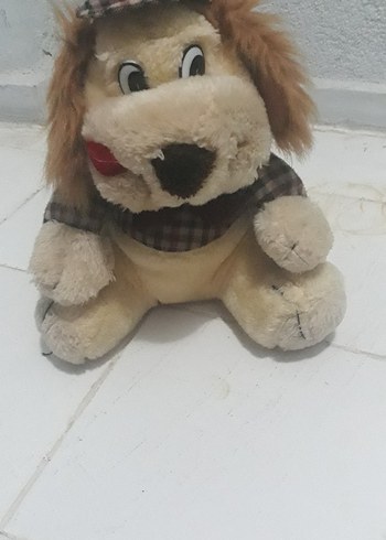 Fisher Price Kahverengi Ekoseli Şapkalı Peluş Köpek