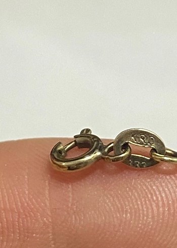 Sonsuzluk ve Kalp Kolye 8 ayar Altın - Görsel 4