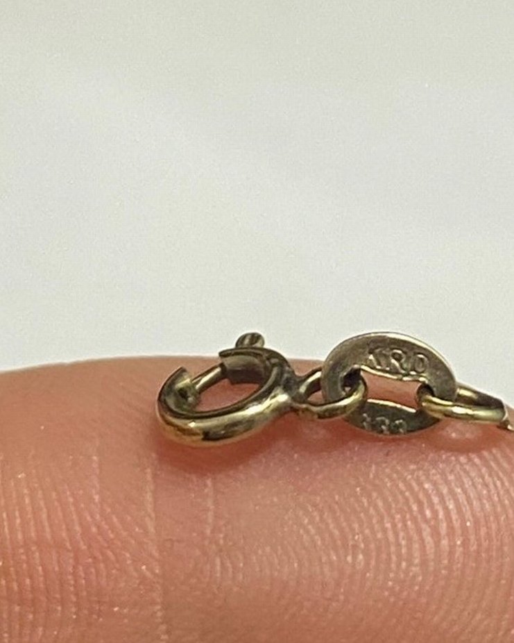 Sonsuzluk ve Kalp Kolye 8 ayar Altın - Görsel 4