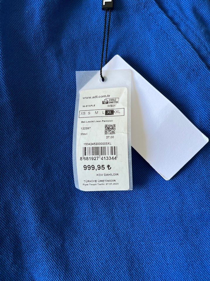 Adil Işık kadın mavi denim pantolon - Görsel 4