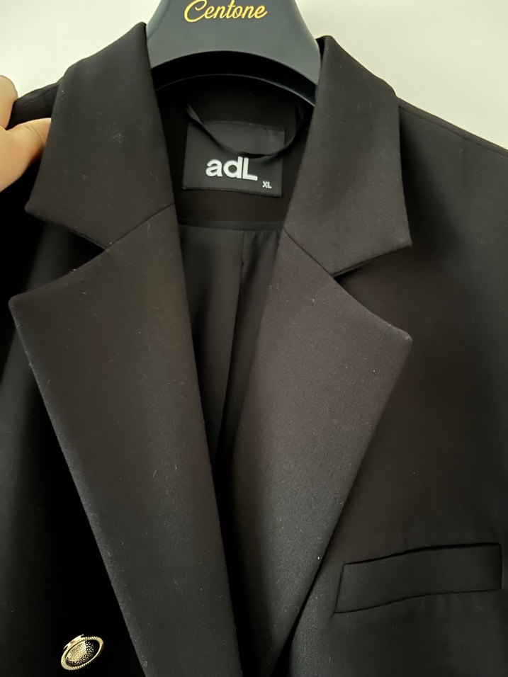 Adil Işık kadın siyah blazer ceket - Görsel 3