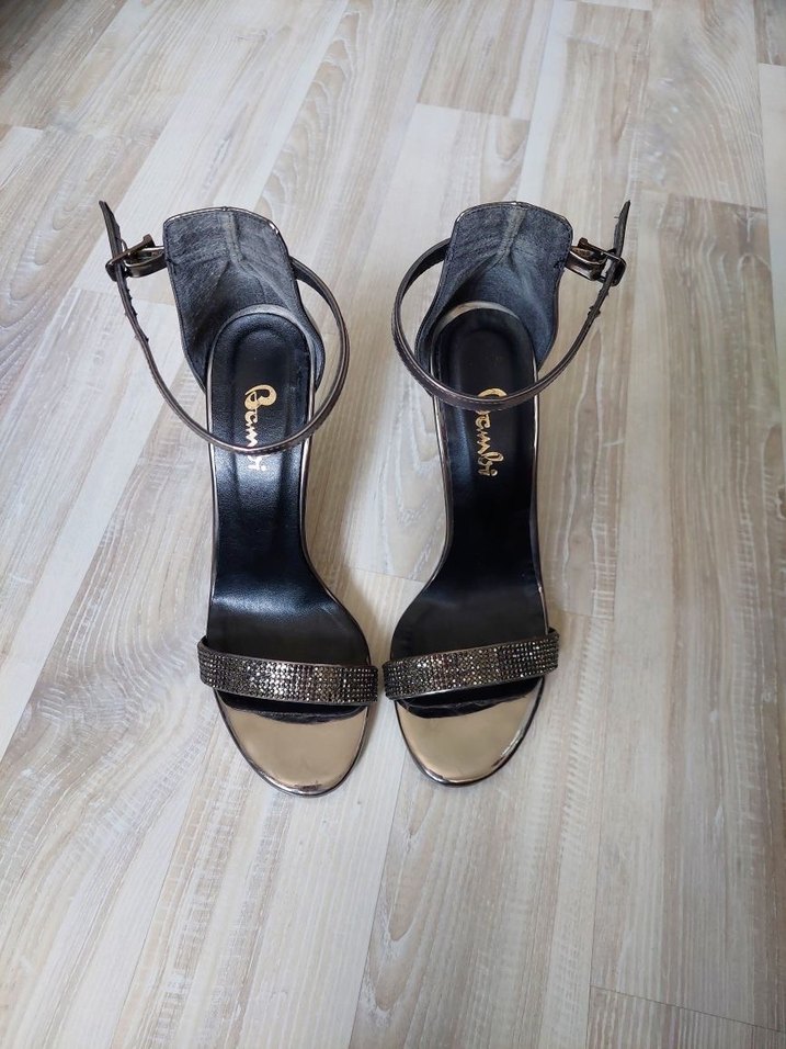 Bambi marka kurşun rengi kadın ince topuklu ayakkabı - Görsel 2