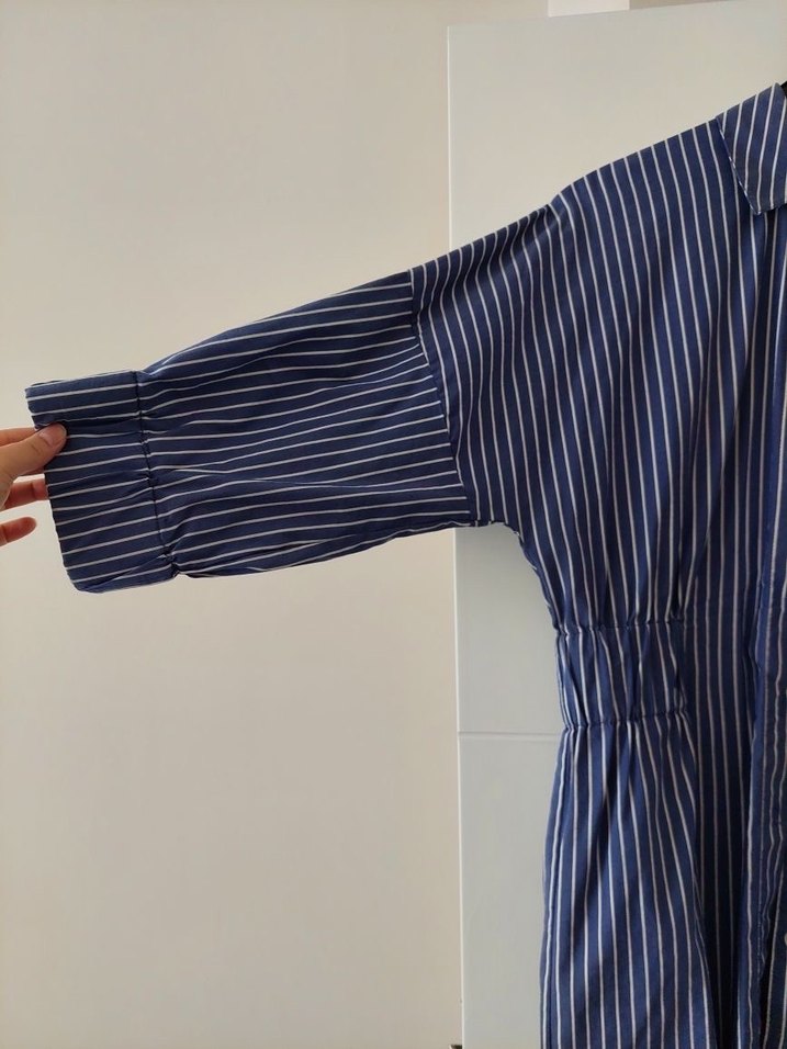 Adil Işık mavi gömlek elbise - Görsel 3