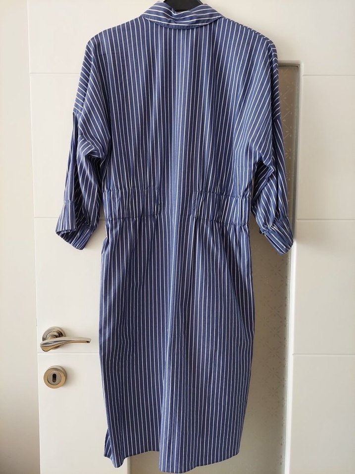 Adil Işık mavi gömlek elbise - Görsel 4