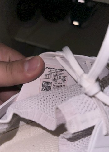 Under Armour erkek beyaz bez ayakkabı - Görsel 6