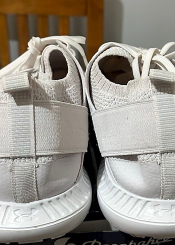 Under Armour erkek beyaz bez ayakkabı - Görsel 3
