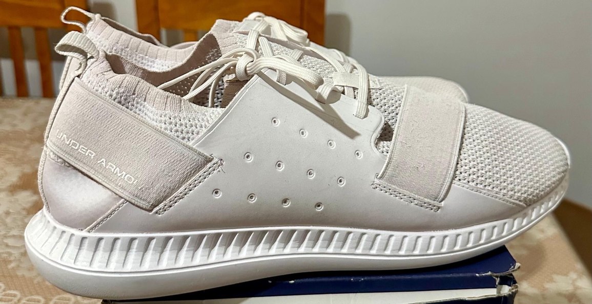 Under Armour erkek beyaz bez ayakkabı - Görsel 2