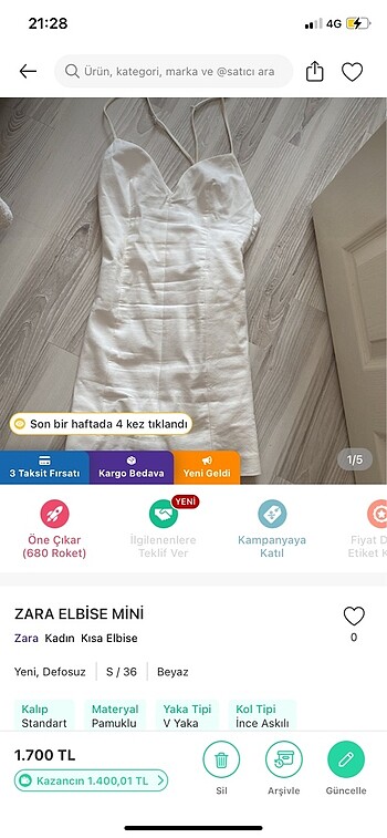 s Beden zara mini elbise