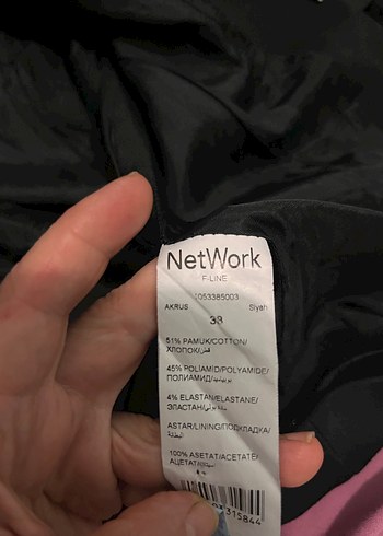 NETWORK Siyah Kadın  Midi Blazer Ceket - Görsel 3