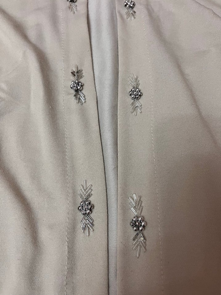 Bej Düğmeli Midi Kadın Ceket - Görsel 3