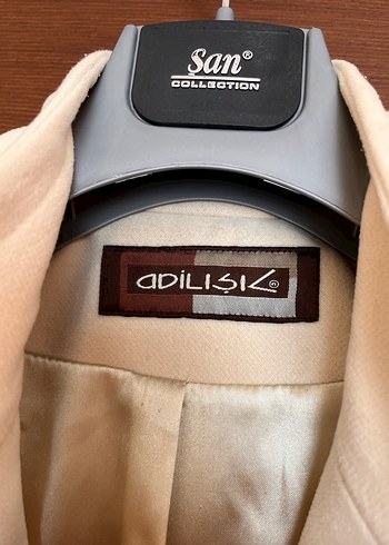 ADL ADİL IŞIK Düğmeli KEMİK Kaban - Görsel 3