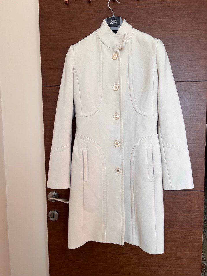 ADL ADİL IŞIK Düğmeli KEMİK Kaban - Görsel 2