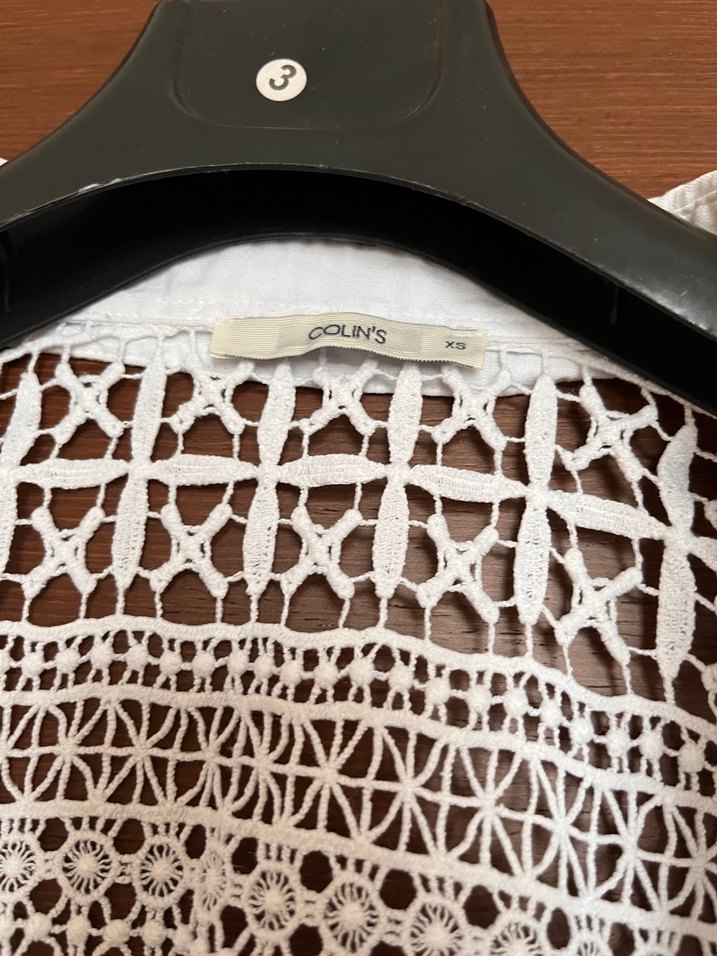 COLİNS Bohem Dantel Detaylı V Yaka Kadın Gömlek - Görsel 5