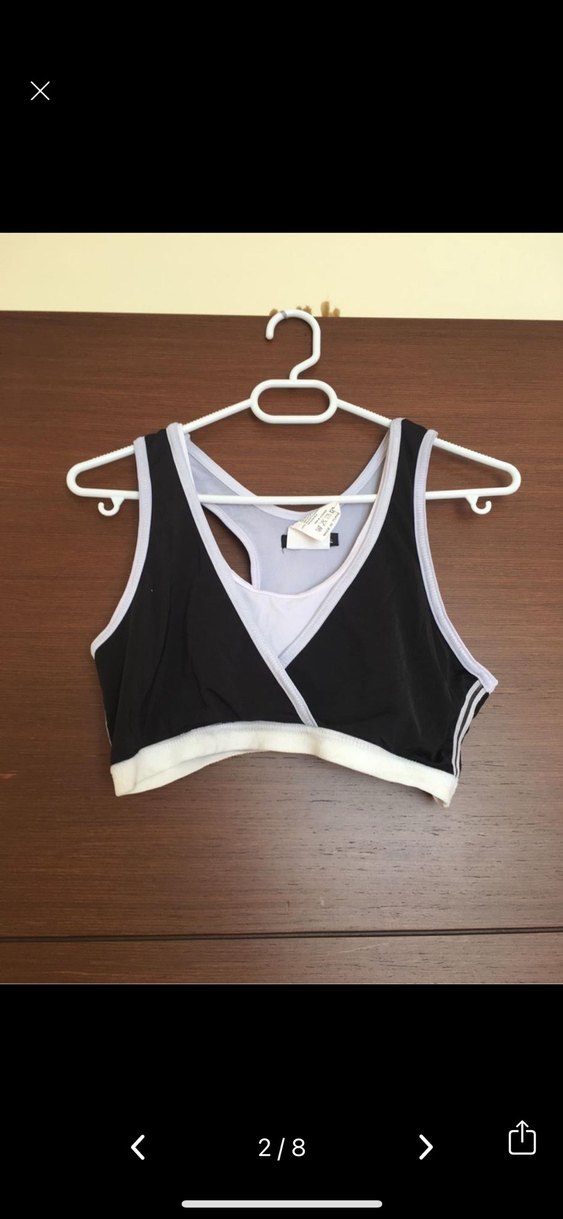 Siyah Mini Spor Sütyeni - Görsel 2