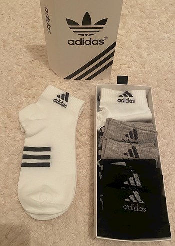 adidas Erkek Mini Çorap 3 Renk Set