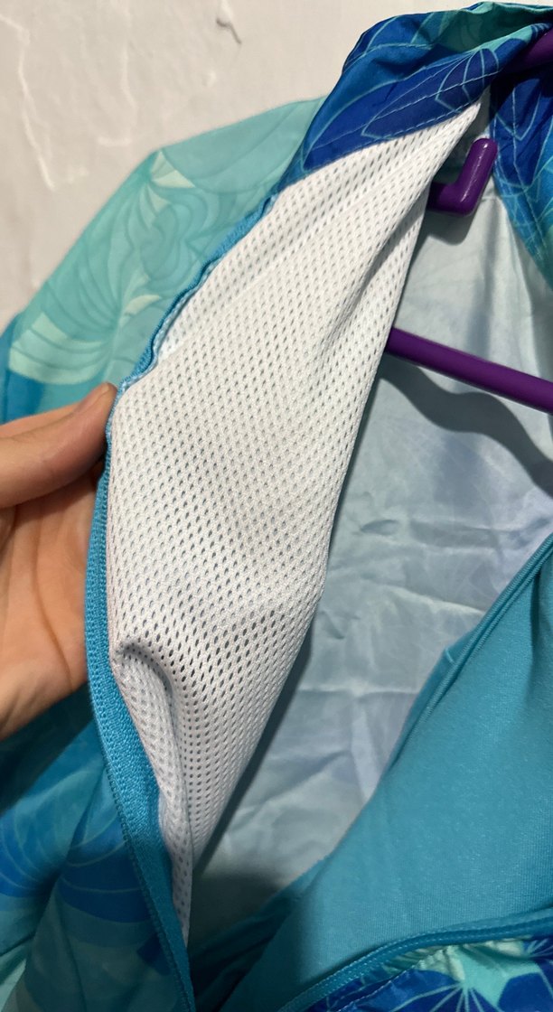 Mavi Batik Desenli Uzun Kadın Tunik Haşema - Görsel 4