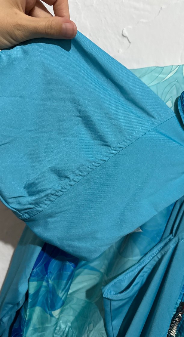 Mavi Batik Desenli Uzun Kadın Tunik Haşema - Görsel 5