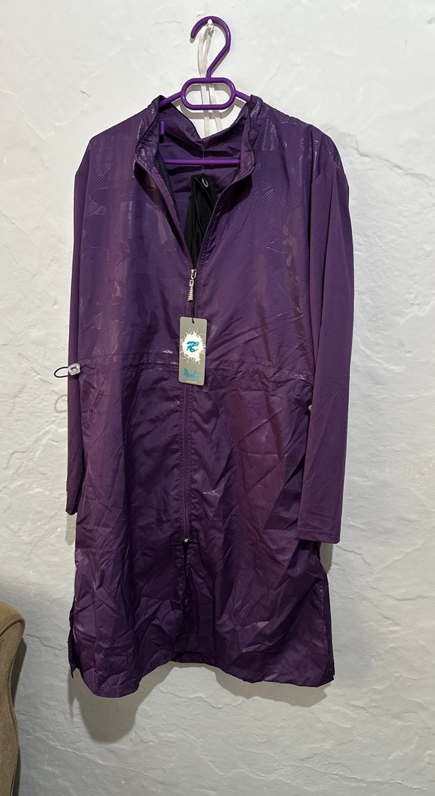 Mor, Uzun, Dökümlü Kadın 4 parça haşema - Görsel 4