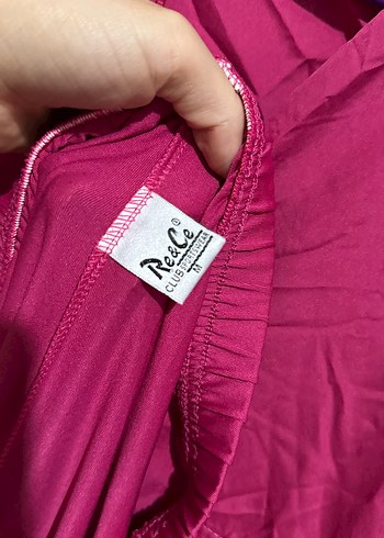 Pembe Uzun  Kadın 4 parça haşema - Görsel 12