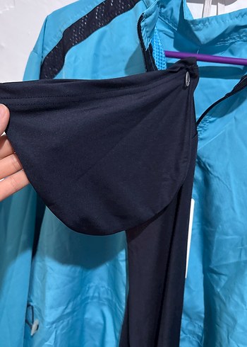 Uzun Mavi Fermuarlı 4 parça haşema - Görsel 6