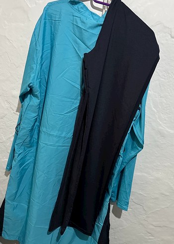 Uzun Mavi Fermuarlı 4 parça haşema - Görsel 11