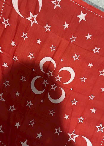 Ay yıldızlı eşarp tülbent - Görsel 2