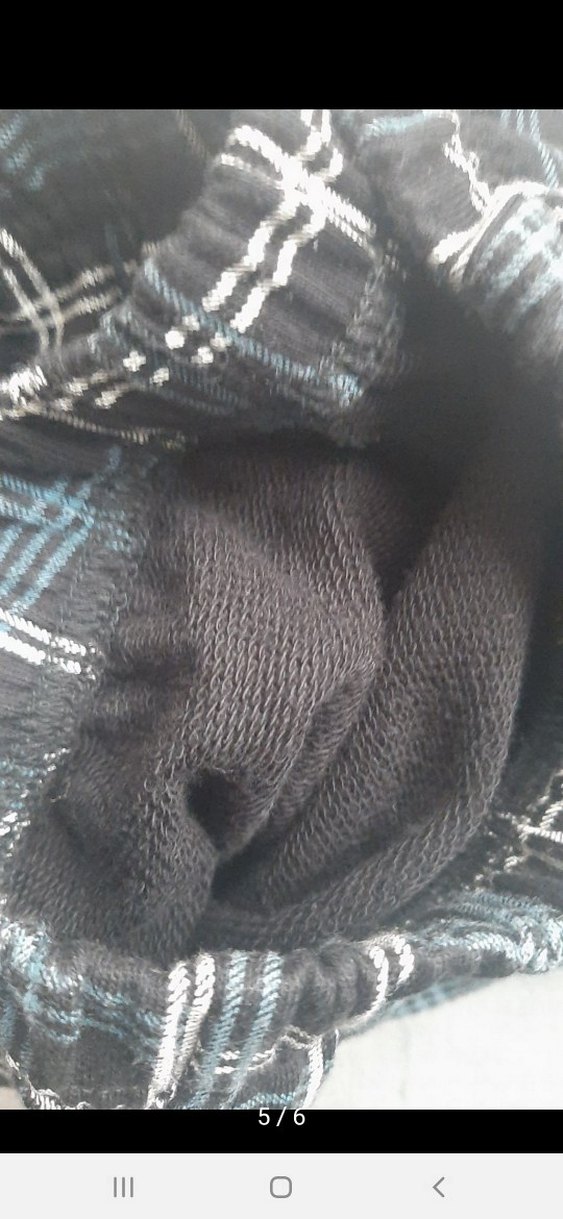 Erkek çocuk krem  Üst ve Ekoseli Pijama Altı - Görsel 3