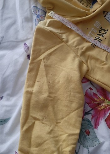 Sarı Erkek Çocuk Baskılı Sweatshirt - Görsel 3